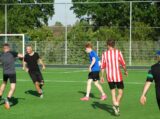 Laatste training S.K.N.W.K. JO10-1 van seizoen 2022-2023 (partijtje tegen de ouders) (88/165)